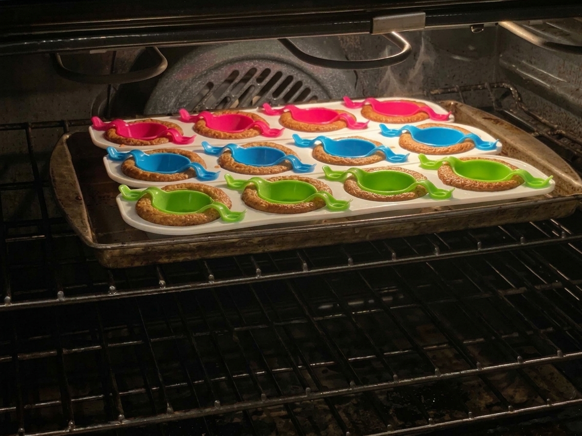 Pan and insert baked together, leaving a pocket