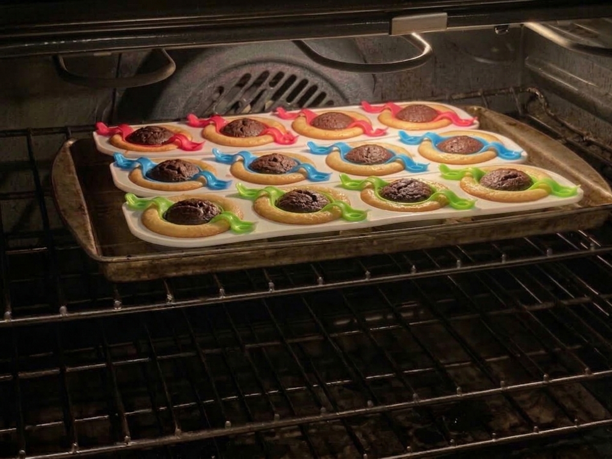 Two flavors baked in one pan