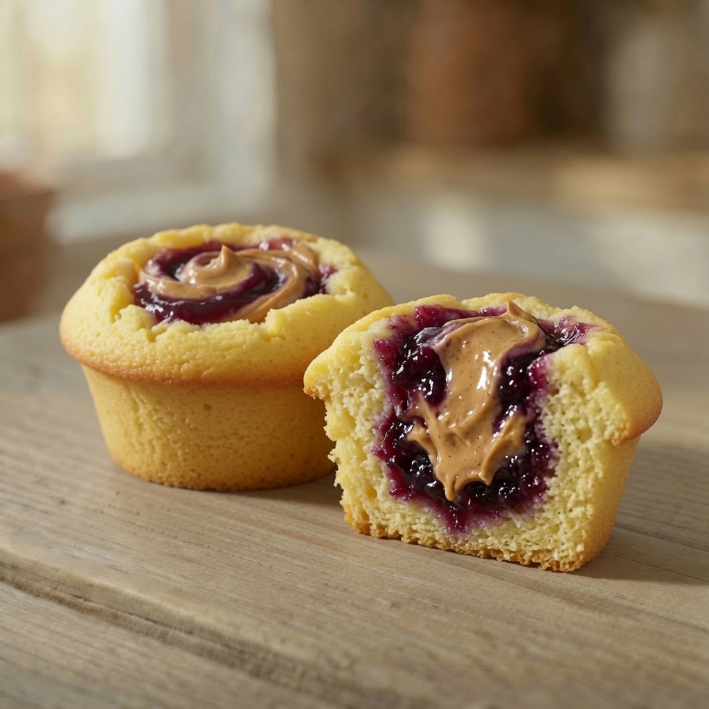 PB&J filled cupcake