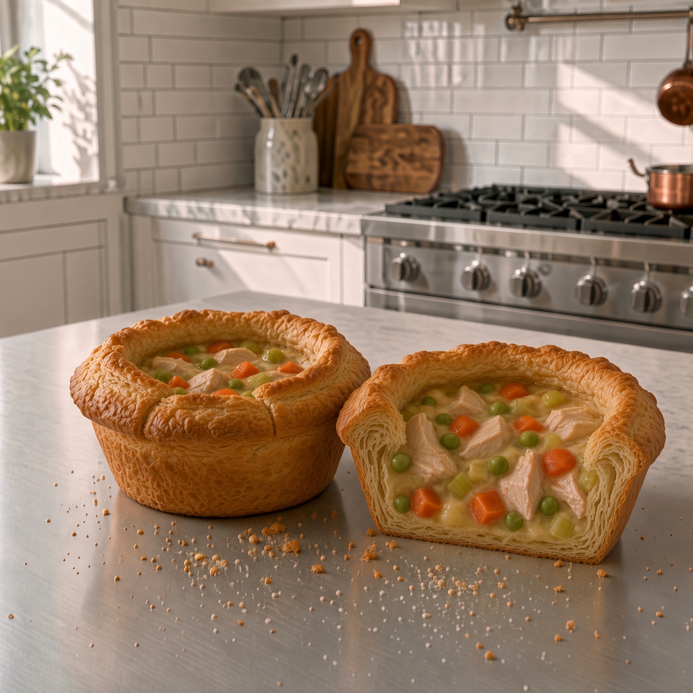 Mini chicken pot pie